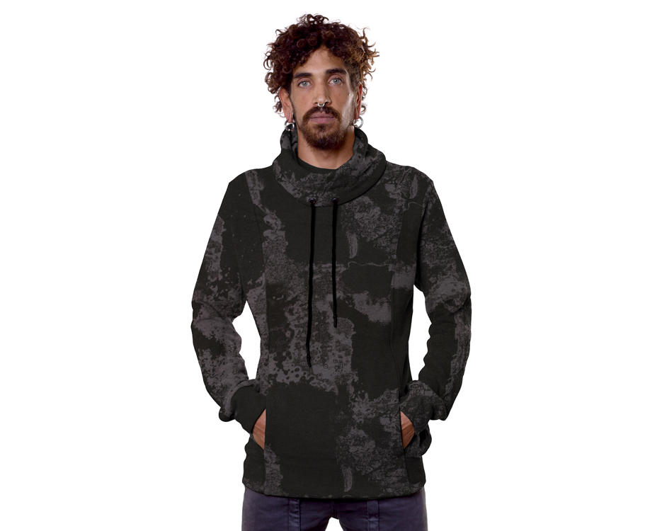 Black sweatshirt hoodie camouflage style